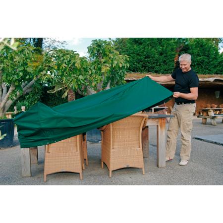 Rechthoekige hoes voor tafels en stoelen van polyester 325 x 205 x 90 cm