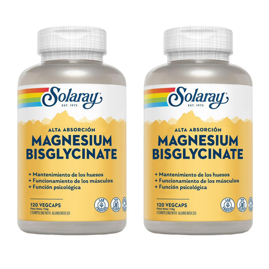 Opakowanie 2x Bisglycinate Magnesio 120 kapsułek roślinnych