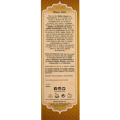 Pâte de henné blond cendré Radhe 200 ml Radhe