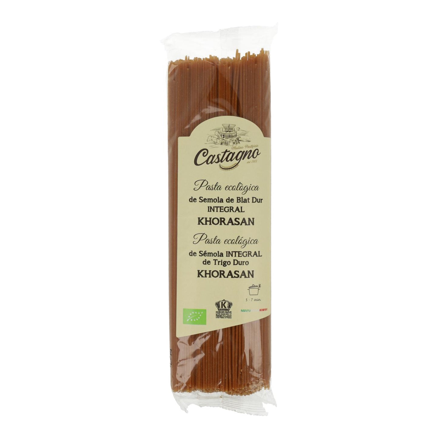 Spaghetti integrali di kamut ECO Castagno 500 g