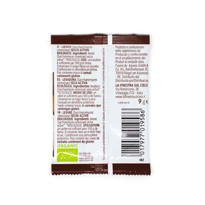 Trockenhefe für Brot und Pizza La Finestra Sul Cielo 9g