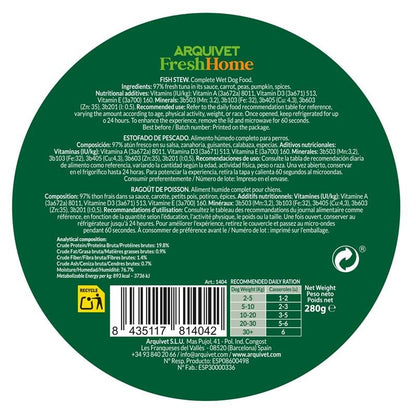 Arquivet Fresh Home Fish Stew våtfoder med fisk för hundar 280 g