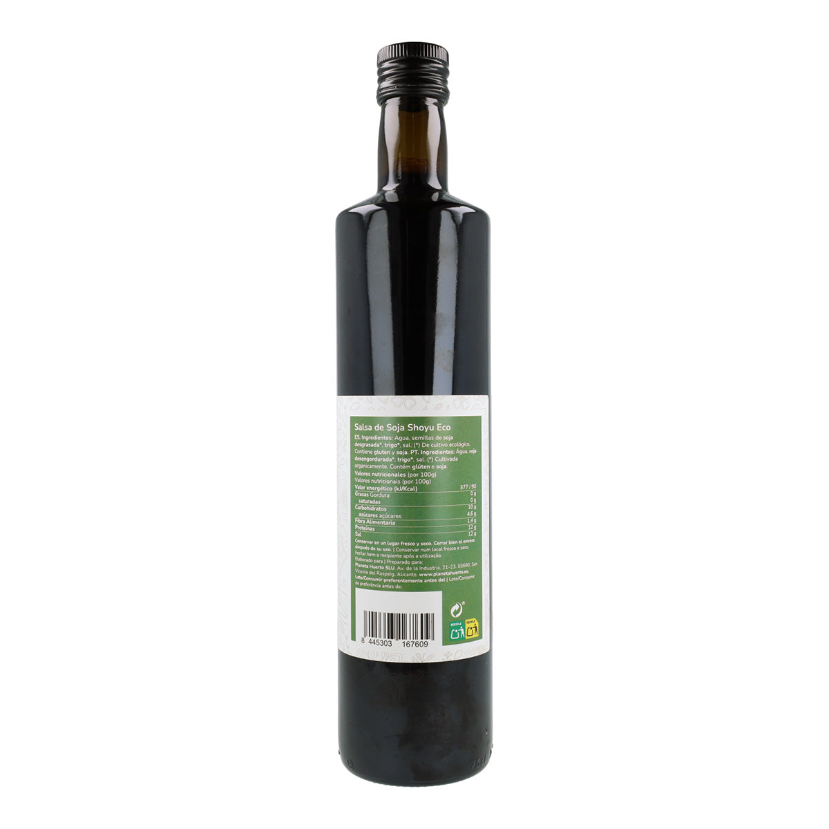 Pack 6x Salsa de soja Shoyu ECO Planeta Huerto 750 ml