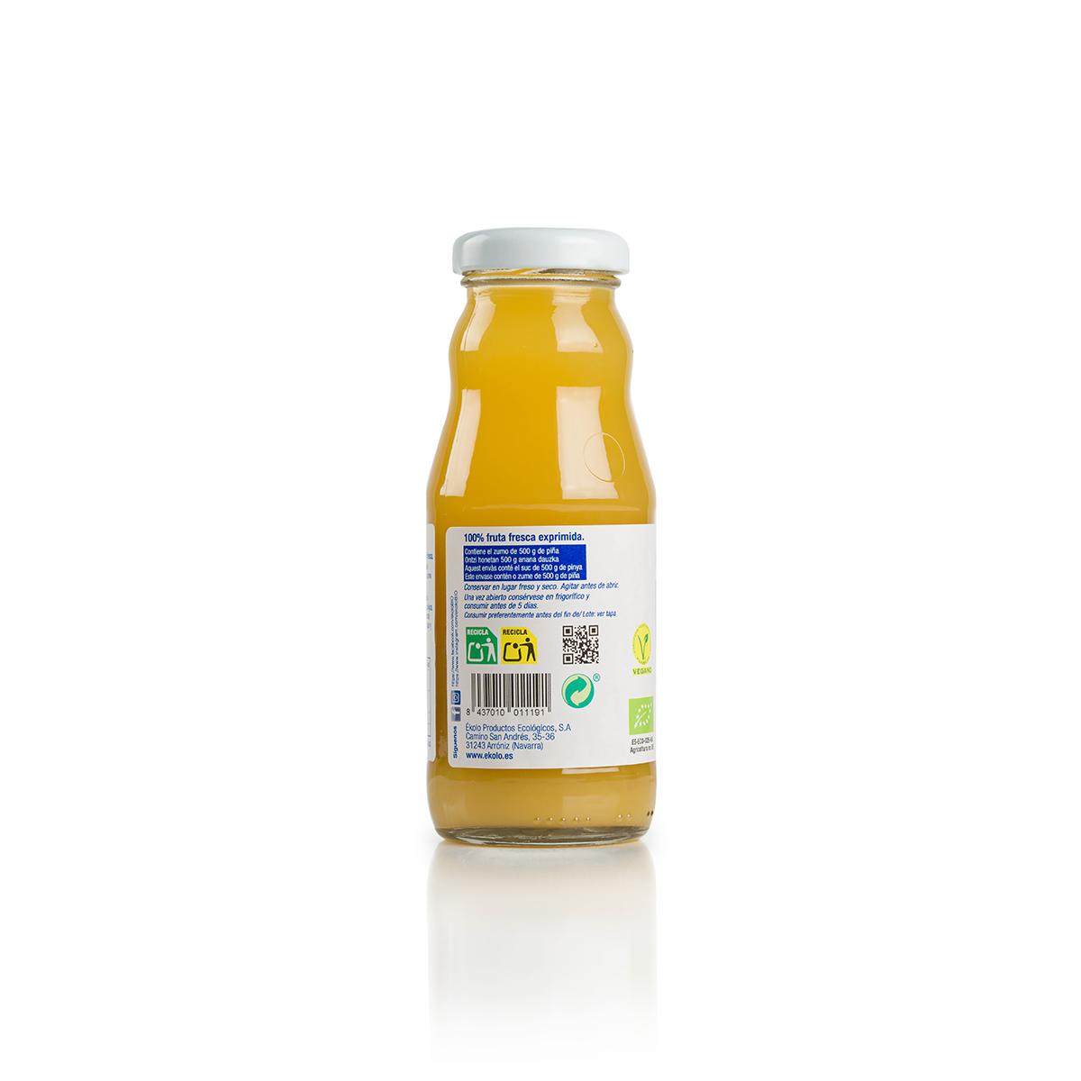 Zumo de Piña Bio 100% exprimido Ékolo 750 ml