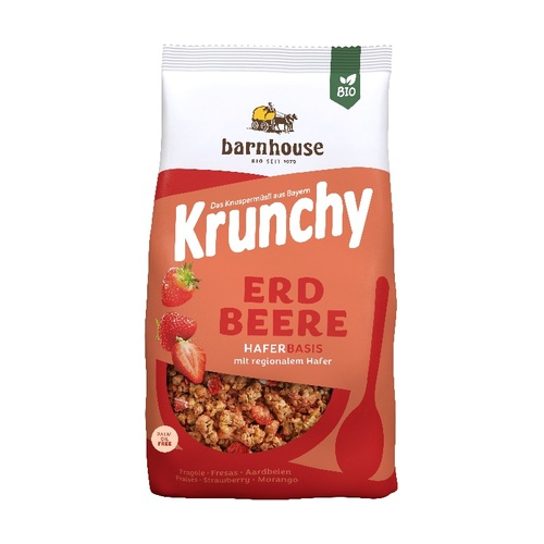 Barnhouse krunchy muesli med jordgubbar 375 g