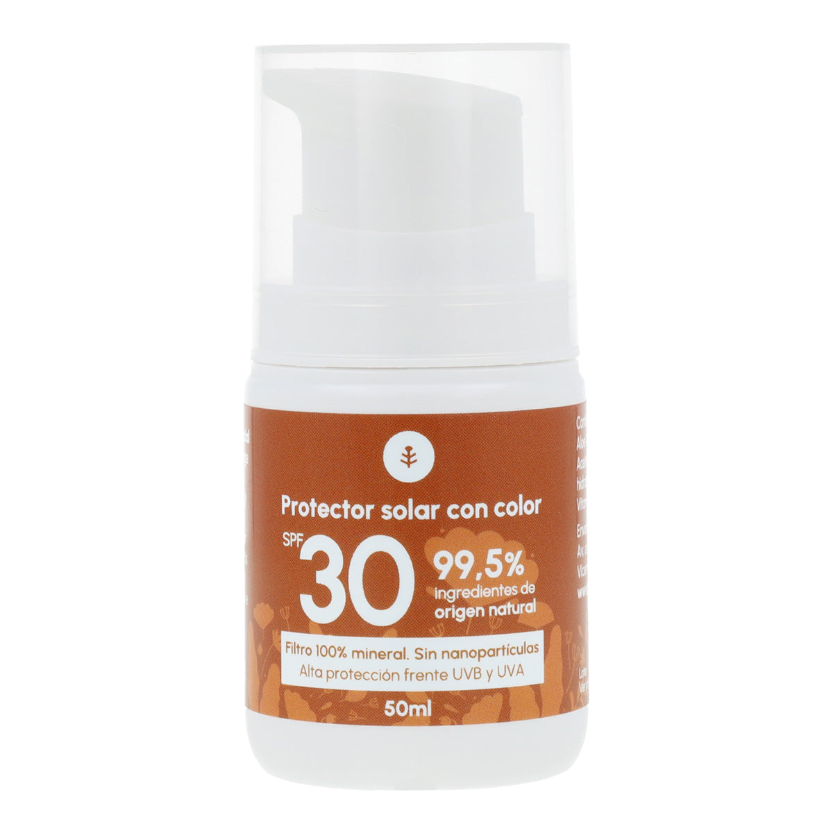 Getönte Sonnenschutzcreme für das Gesicht, 100 % mineralisch, LSF 30, Planeta Huerto, 50 ml