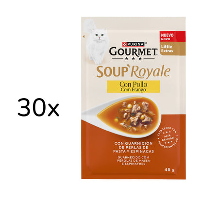 Pack of 32 x GOURMET Nature's Creations Soup with natural chicken and vegetable garnish 40 g