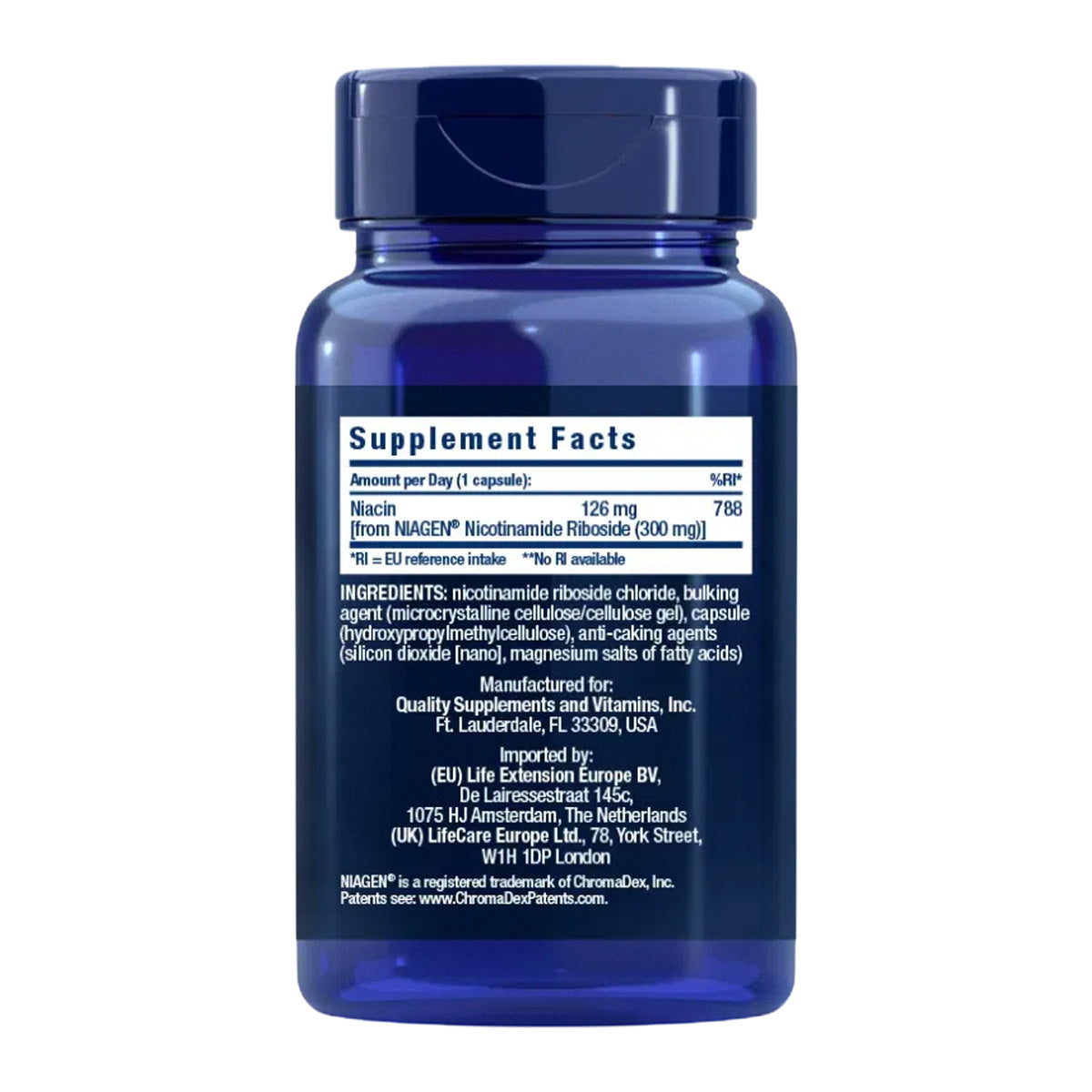 NAD+ Cell Formula 300 mg, Life Extension 30 Kapseln