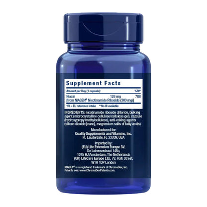 NAD+ Cell Formula 300 mg, Life Extension 30 Kapseln