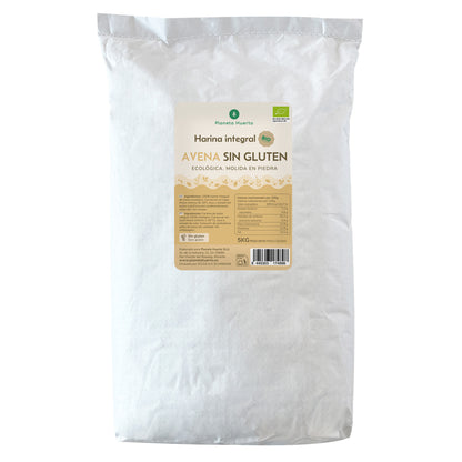 Harina Integral de Avena Sin Gluten Eco Planeta Huerto 5 Kg