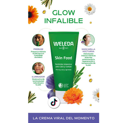 GLOW Skin Food Original 75 ml + Lippenpflege als Geschenk, Weleda