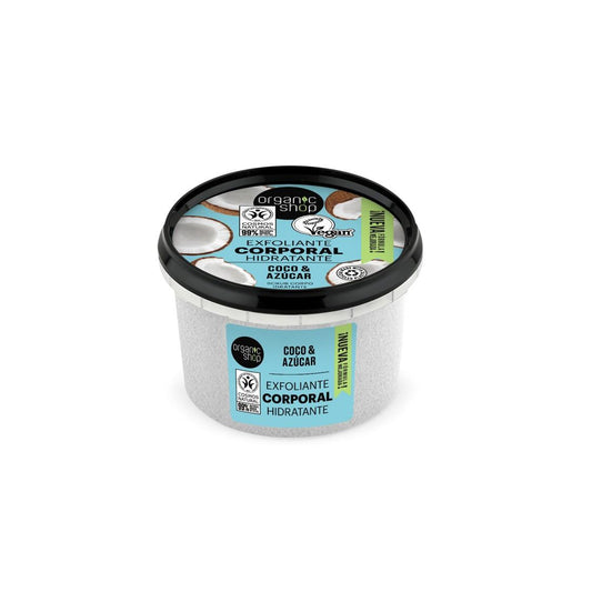 Esfoliante corpo idratante al cocco e zucchero Organic Shop 250 ml