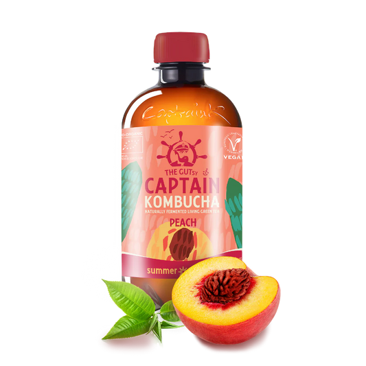 Kombucha Peach BIO Captain Kombucha 1 l