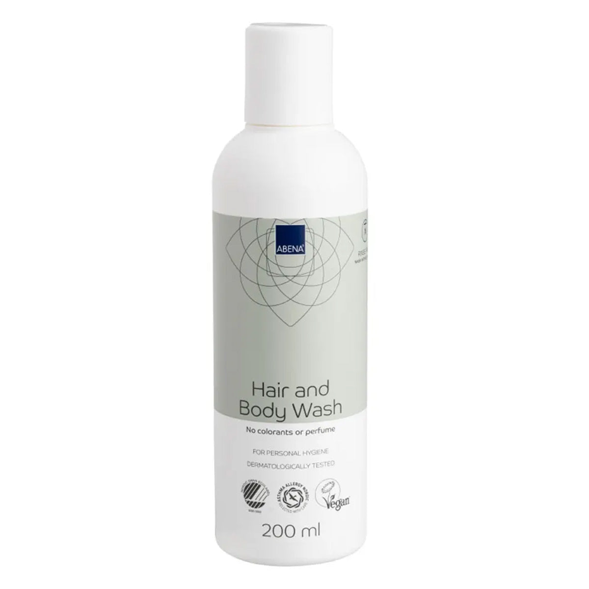 Douchegel en shampoo zonder spoelen Abena 200 ml