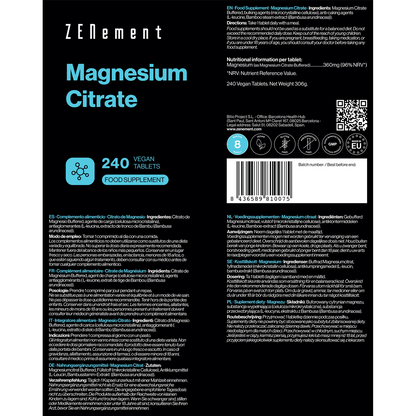 Cytrynian magnezu Zenement 240 tabletek
