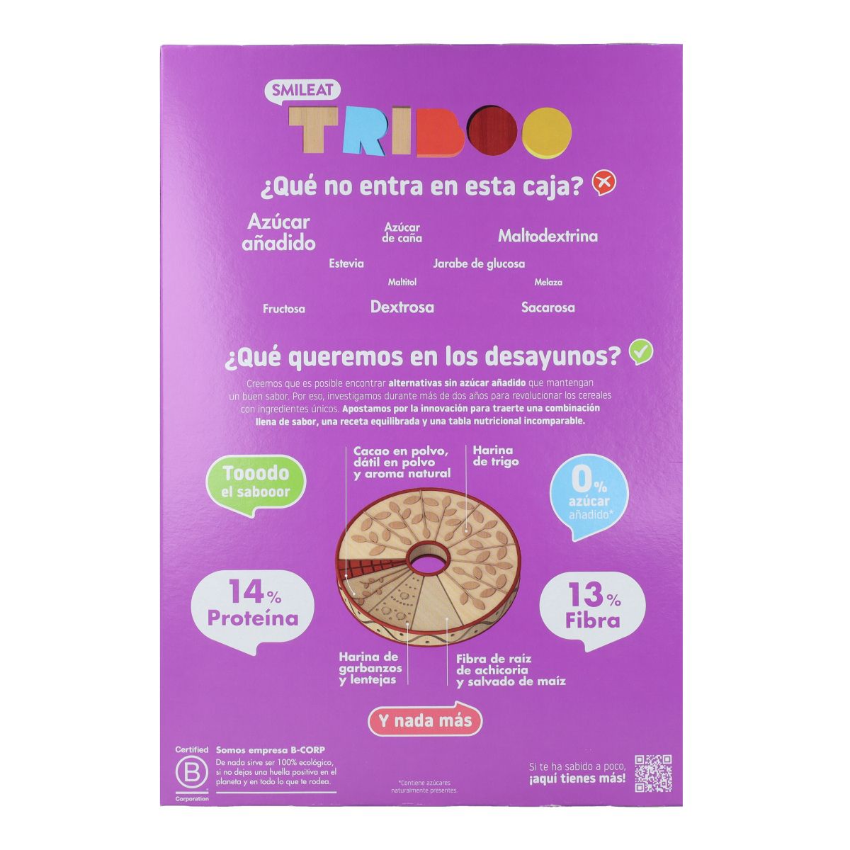 Organic Chocolate Flavoured Breakfast Cereal 300 g, Triboo