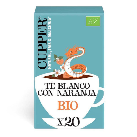 Thé blanc bio à l'orange, 20 sachets 