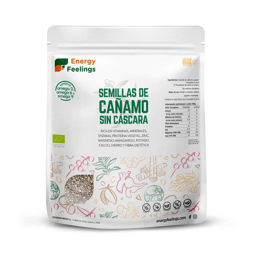 Semillas de cáñamo sin cáscara BIO (al vacío) Energy Feelings 500 g