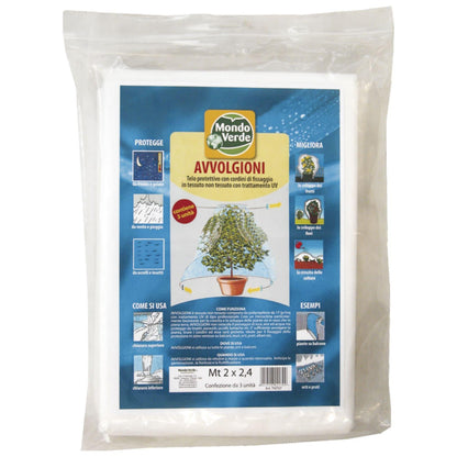 Toile de protection anti-gel avec cordons 1,5 x 2,4 m