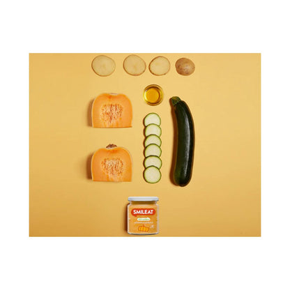 PROMO 3x BIO-potje pompoen en courgette +6 maanden Smileat, 230 g