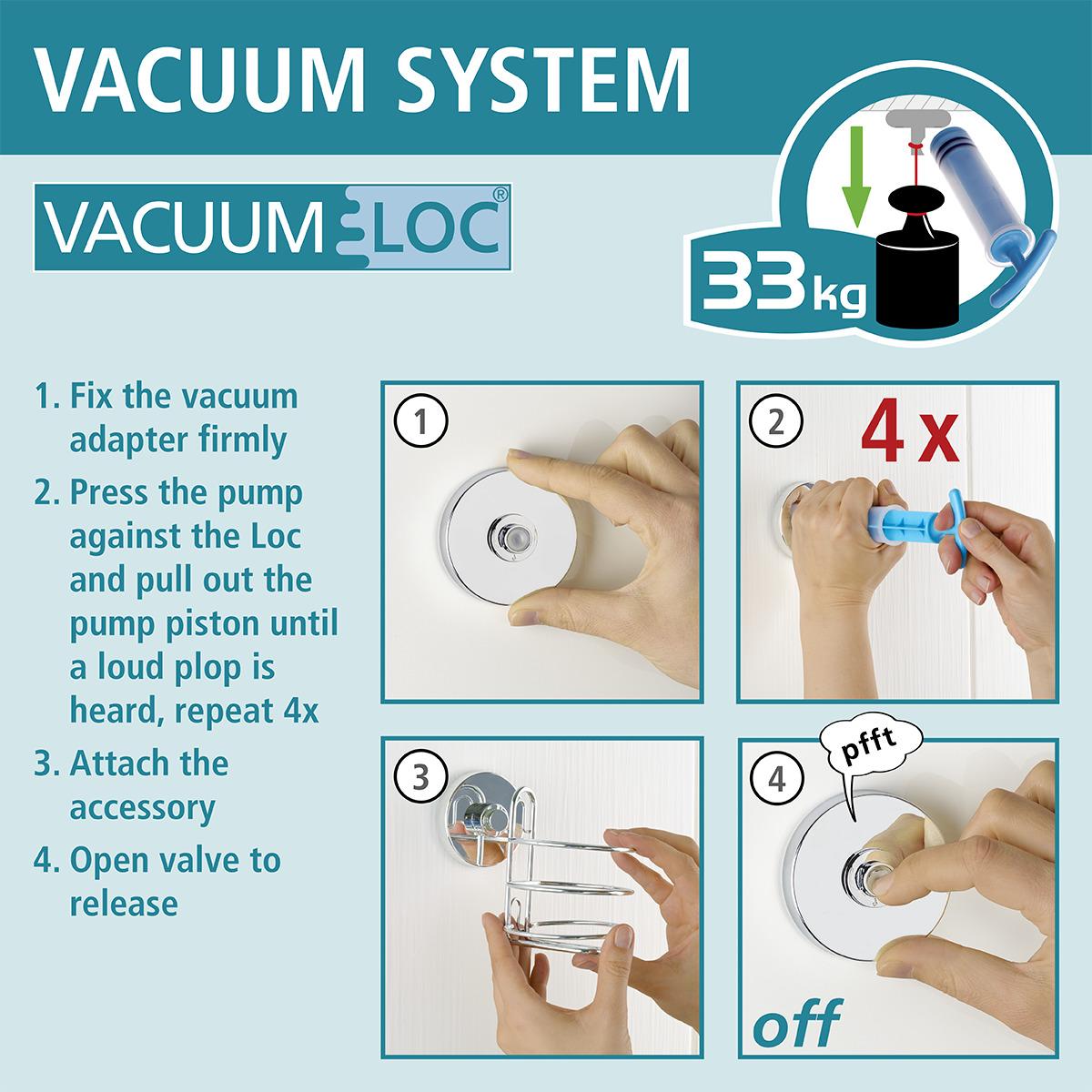 Wandkorb für das Badezimmer VacuumLoc Wenko