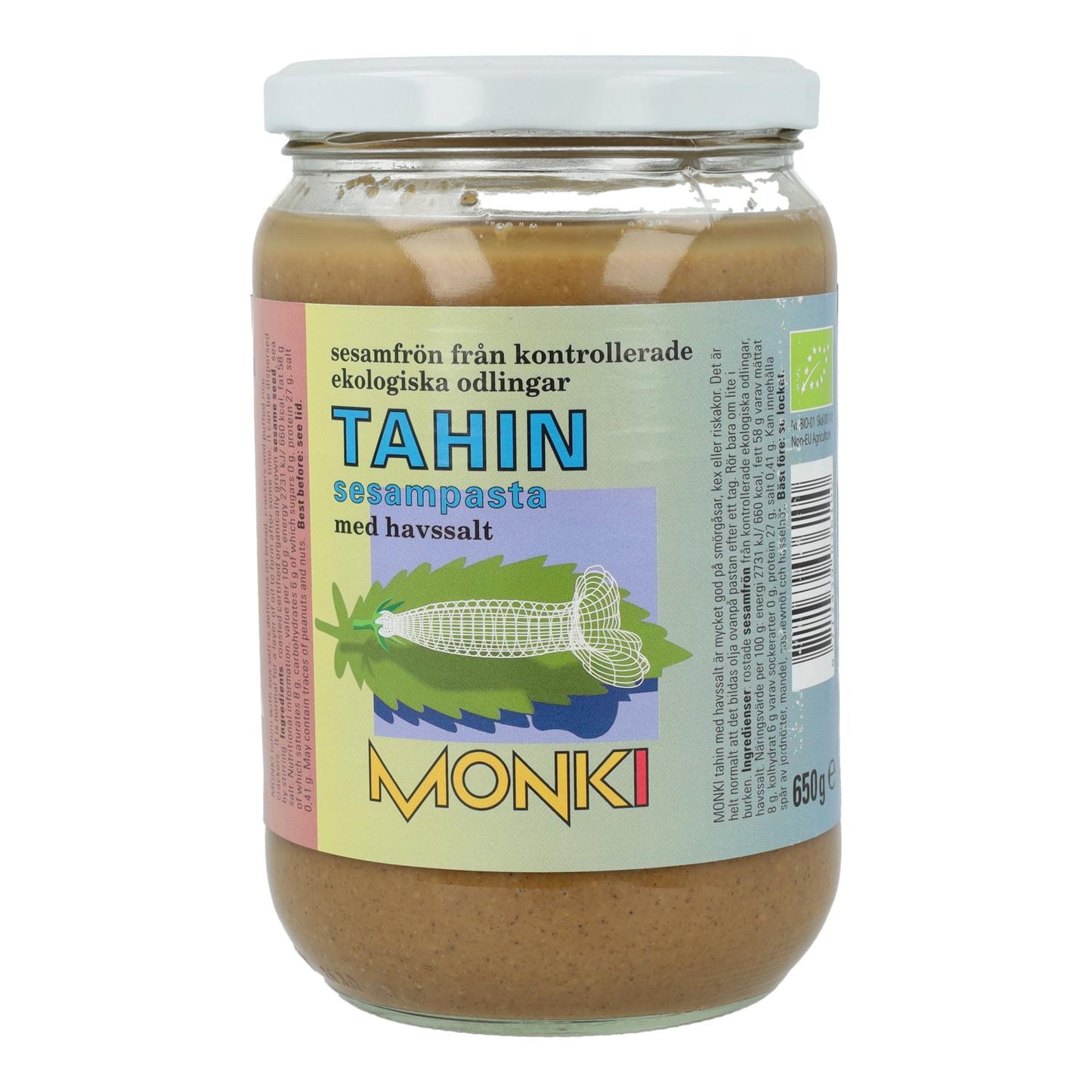 Tahin tostato con sale biologico Monki, 650 g