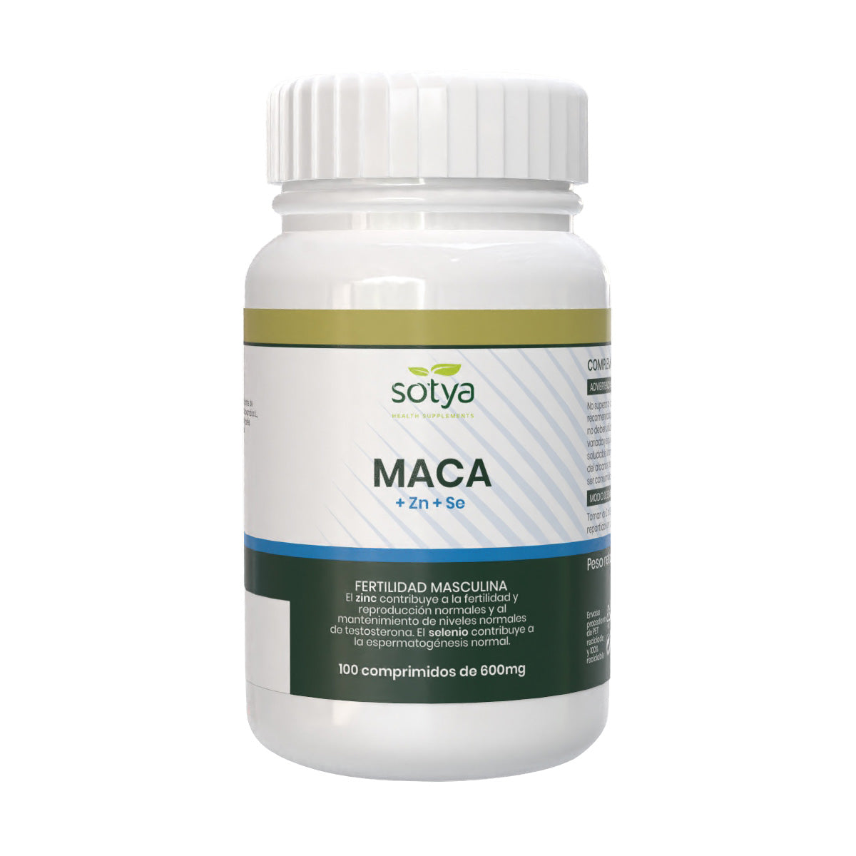 Maca+Zinc+Sélénium 600 mg Sotya 100 comprimés
