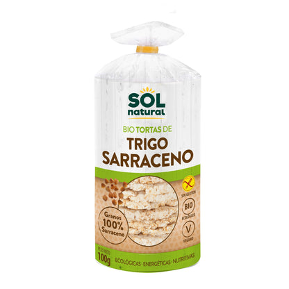 2-pack glutenfria ekologiska bovetepannkakor Sol Natural 100 g
