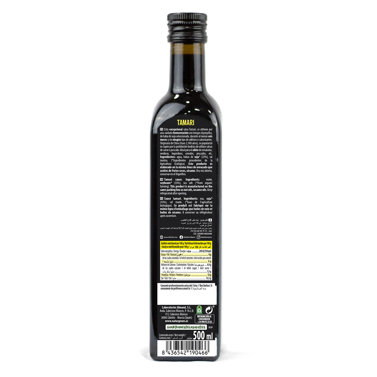 Tamari Naturgreen fles van 500 ml