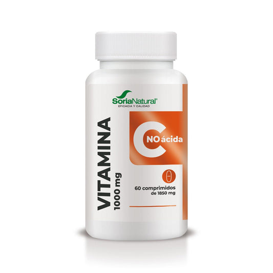 Non-acidic sustained-release vitamin C, Soria Natural, 60 tablets