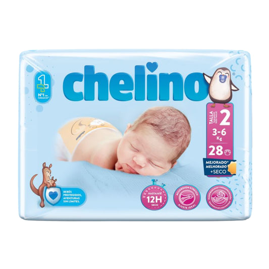CHELINO COUCHES T2 Nouveau-né (3-6 kg) 28 unités