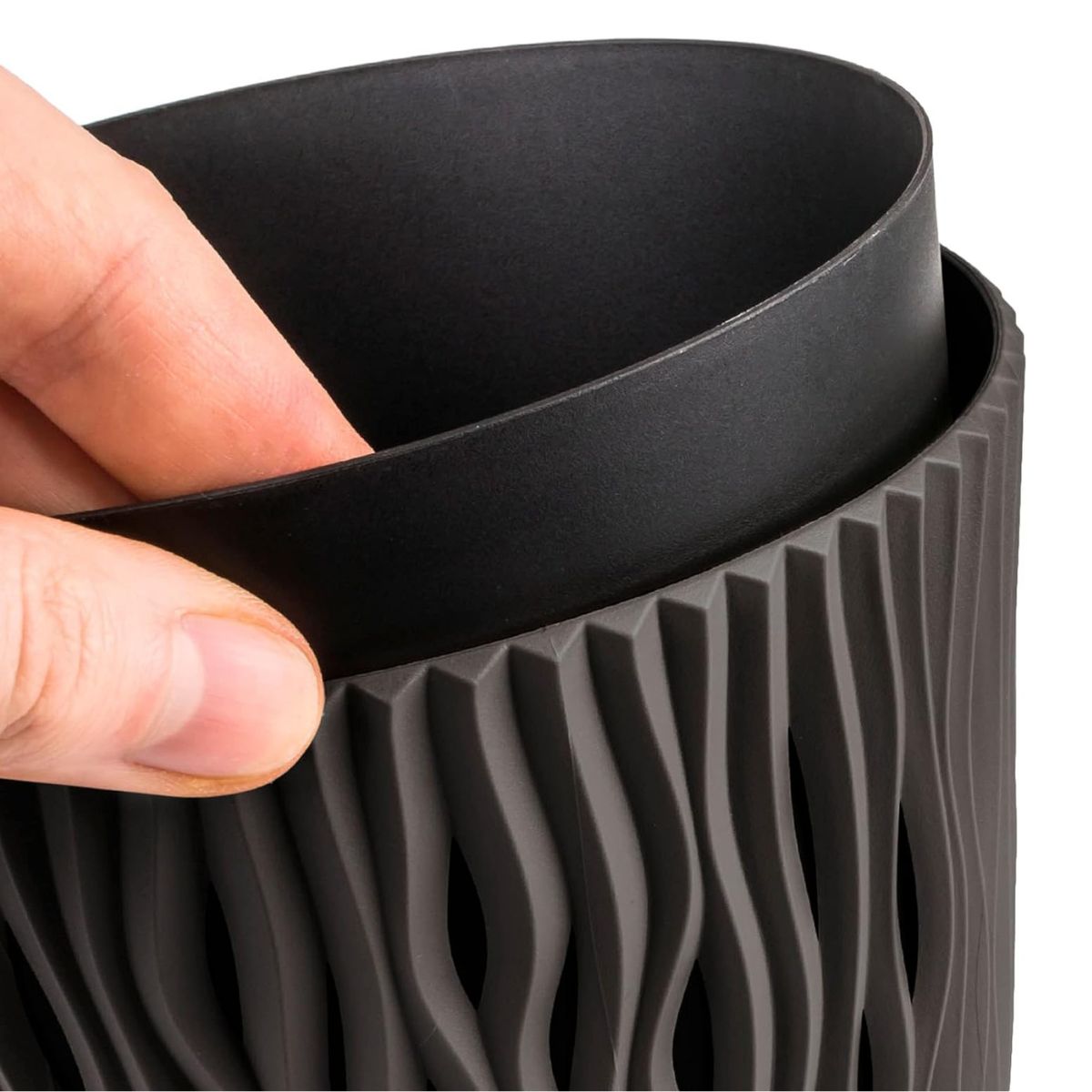 Duna-bloempot met grijs inzetstuk D 22 x 19