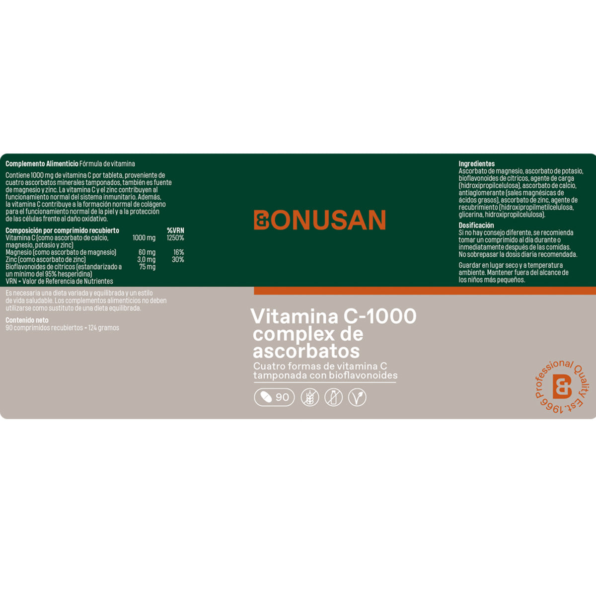 Vitamin C-1000 Ascorbatkomplex Bonusan 90