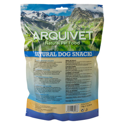 Naturligt hundgodis, kycklingstrimlor Arquivet, 1 kg