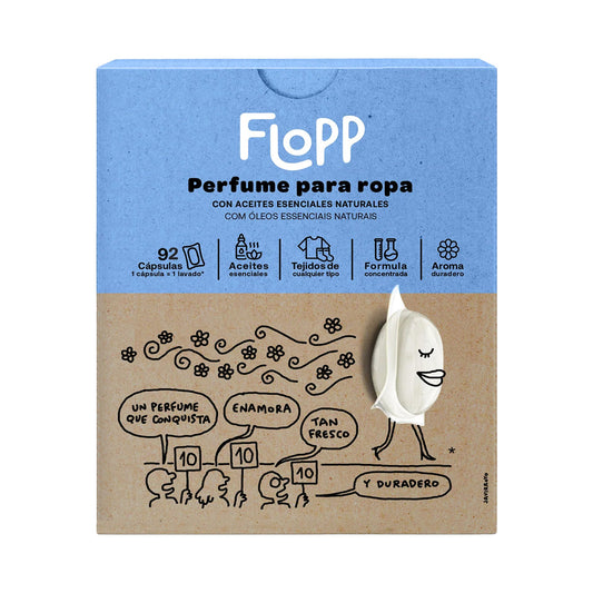 Parfum pour vêtements Flopp, 1 boîte de 92 capsules