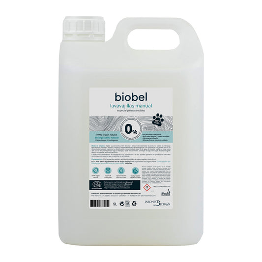 Liquide vaisselle manuel Biobel 0 % 5 L