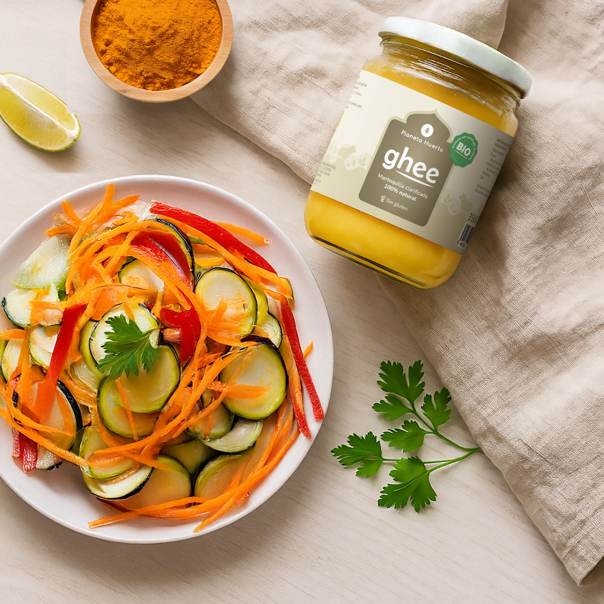 Pack 3xGhee clarified butter ECO Planeta Huerto 500 gr