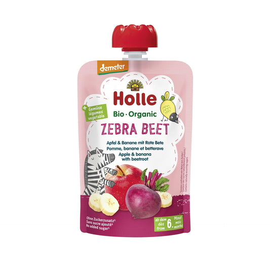 ZEBRA BEET – Apfel, Banane, Rote Beete (ab dem 6. Monat) Eco/Dem Holle 100 g