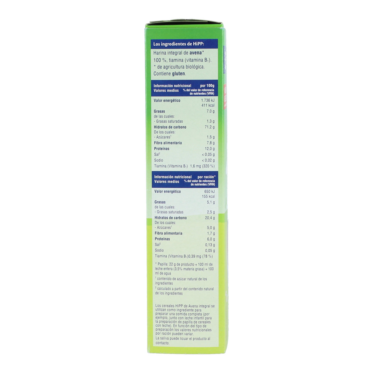 Opakowanie x 2 Płatki owsiane 100% BIO 200 g