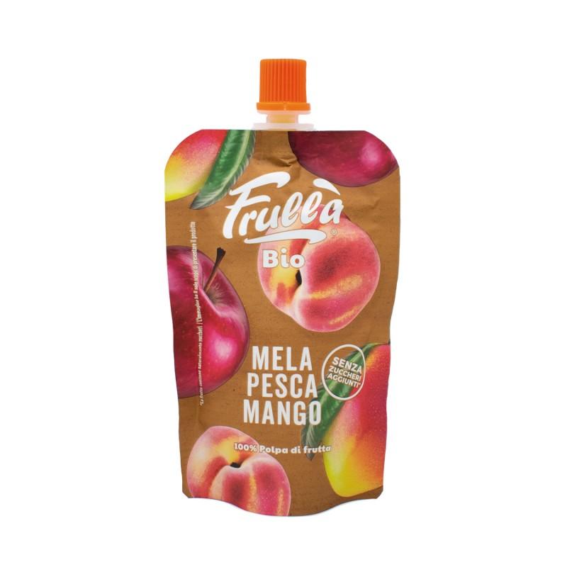 Pouch z jabłkiem, brzoskwinią i mango Frulla Natura Nuova 1 szt. 100 g