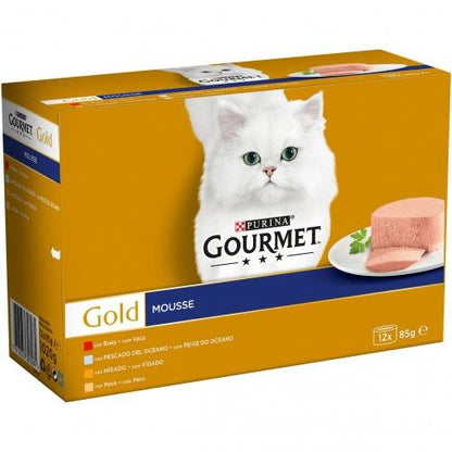 GOURMET GOLD Mousse Zestaw wielopakowy (12 x 85 g)
