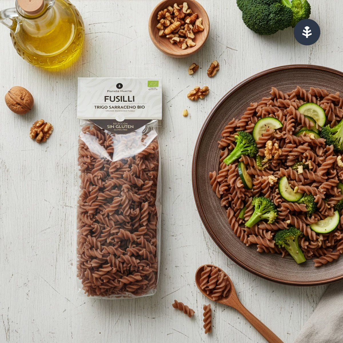 Glutenfreie Buchweizenspiralen ECO von Planeta Huerto 500 g