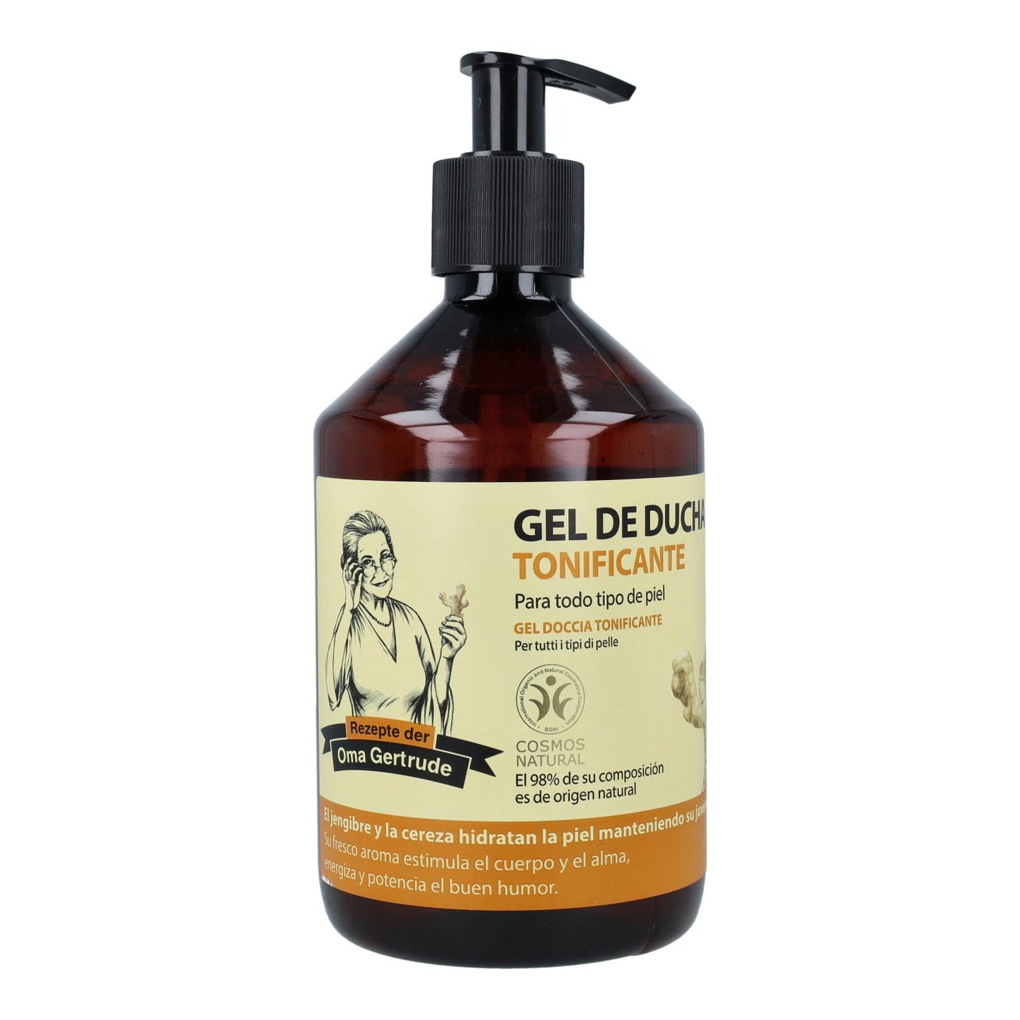 Gel douche énergisant pour tous types de peaux Oma Gertrude 500 ml