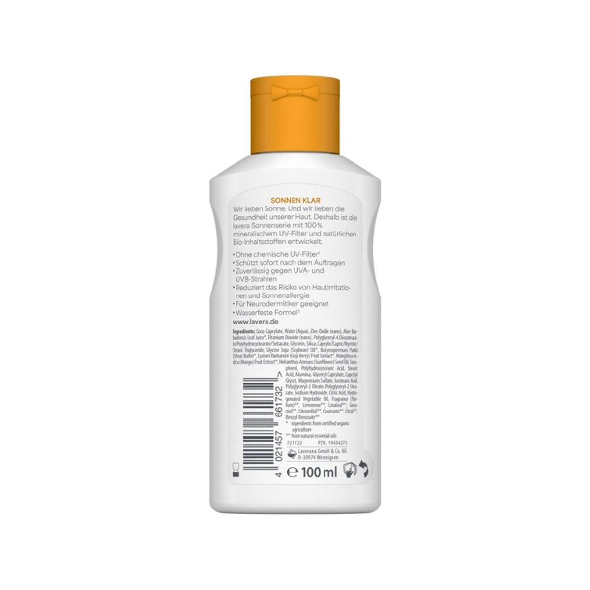 Balsam do opalania Sensitive SPF 30 Lavera 100 ml