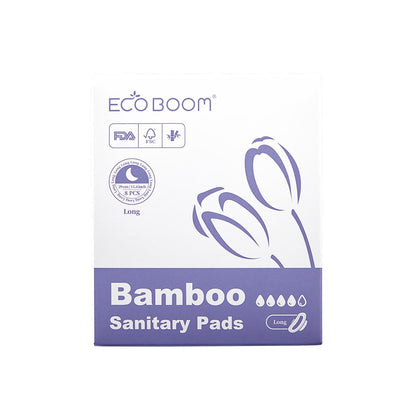 Compresse en fibre de bambou biodégradable Super Ecoboom 8 unités