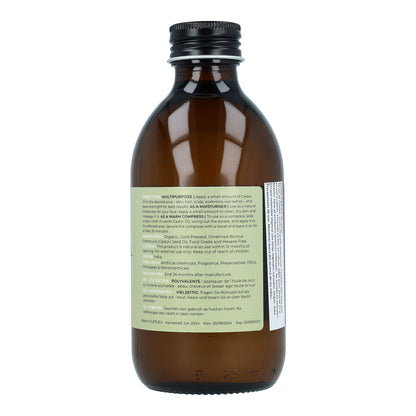 Kallpressad ekologisk ricinolja för håret, Fushi 250 ml