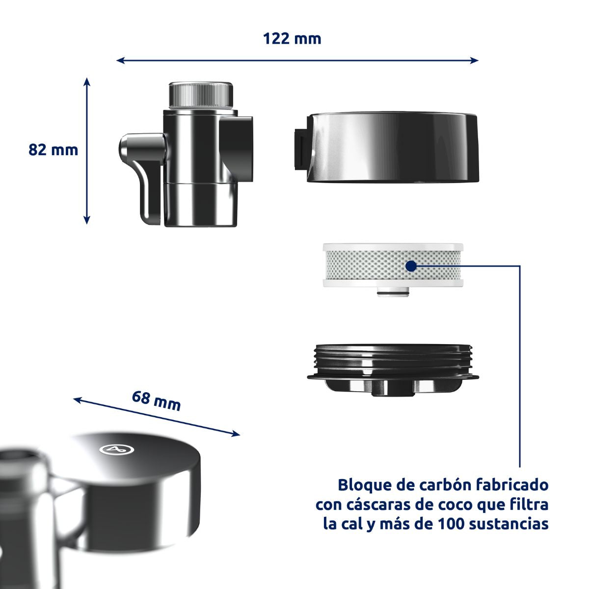 Filtr do kranu EcoPro Chrome Compact Tappwater