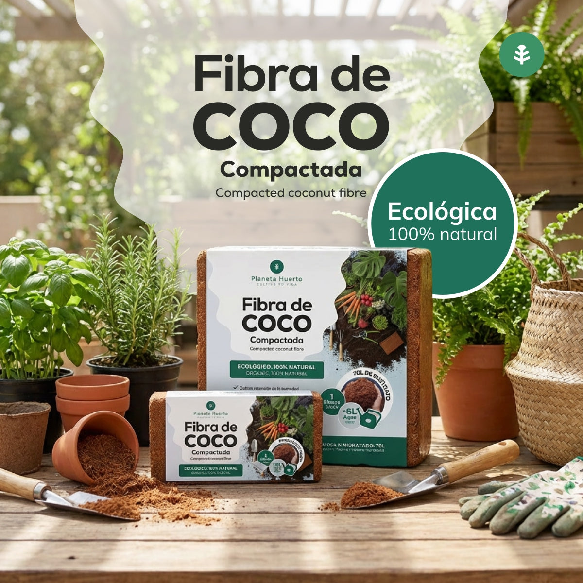 Pak 2xGarden Planet Coco Fibre Substraat 70 Liter