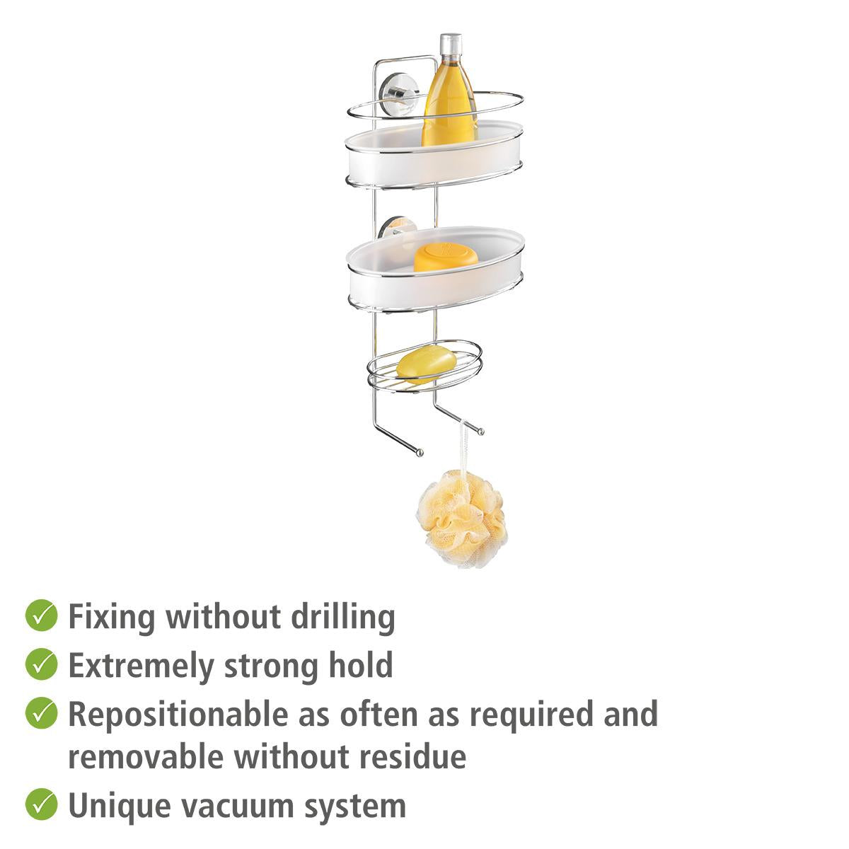 Wandkorb für das Badezimmer VacuumLoc Wenko
