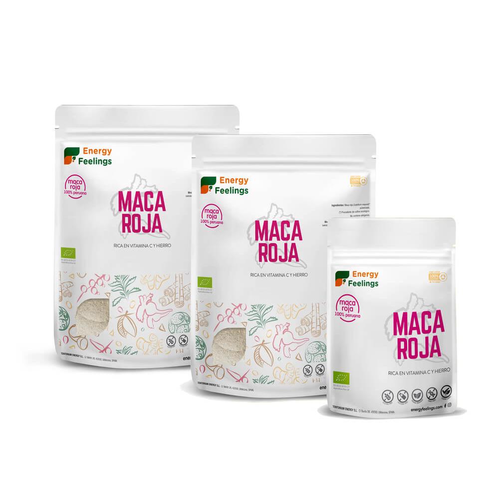 Röd maca ekologiskt pulver Energy Feelings 500 g